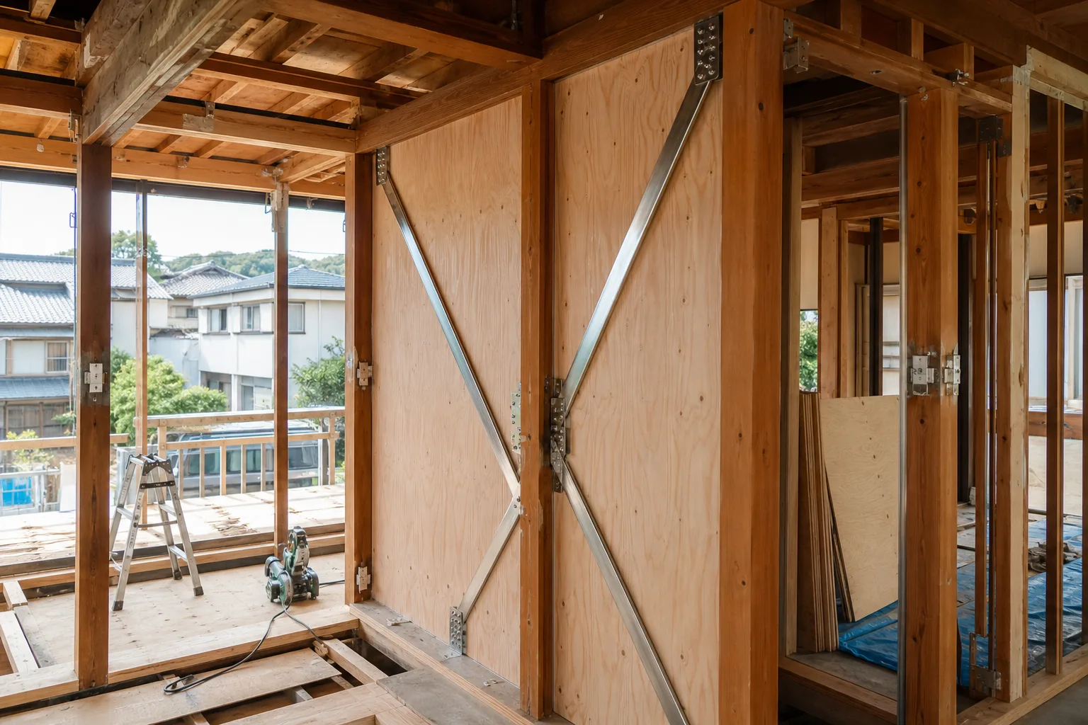 住宅の耐震補強工事